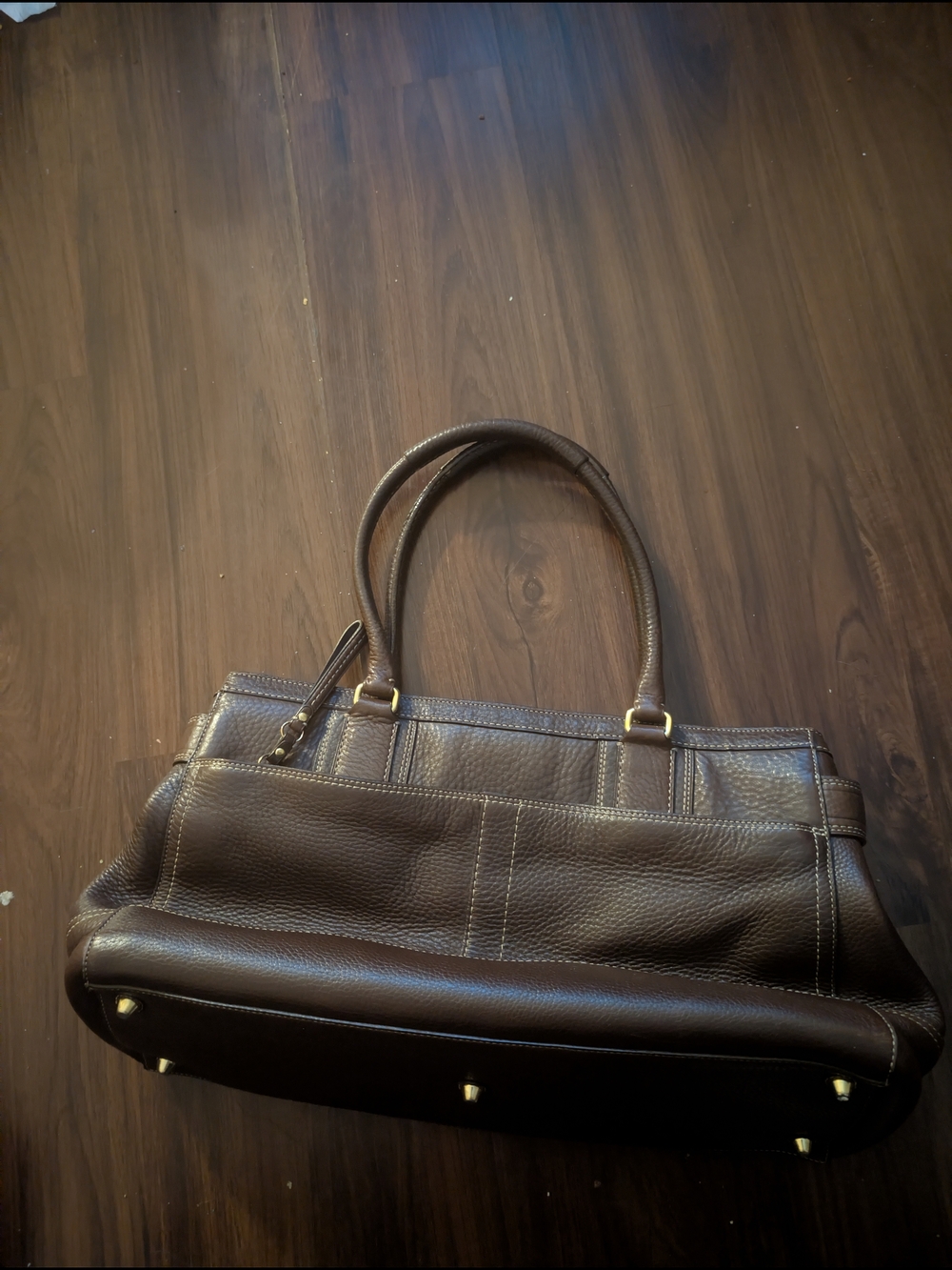 Vintage Coach Hamptons Carryall Travel Tote - Brown Pebbled Leather - Picture 9 of 9